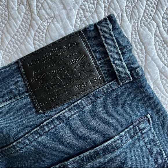 Levi's - Black Label - 512 Slim Taper Fit Flex Jeans - Abu - Dark Wash - Picture 8 of 11